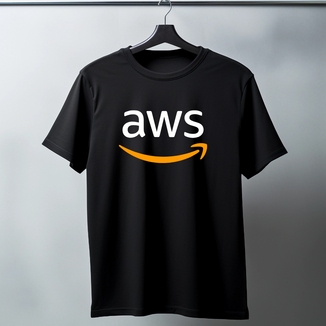 AWS Logo - Half sleeve graphic t-shirt