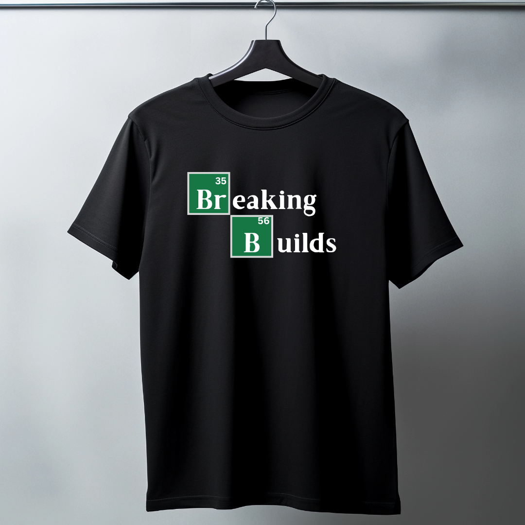 Breakingbad (Build) - Half sleeve graphic t-shirt