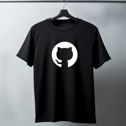 Github Logo - Half sleeve graphic t-shirt