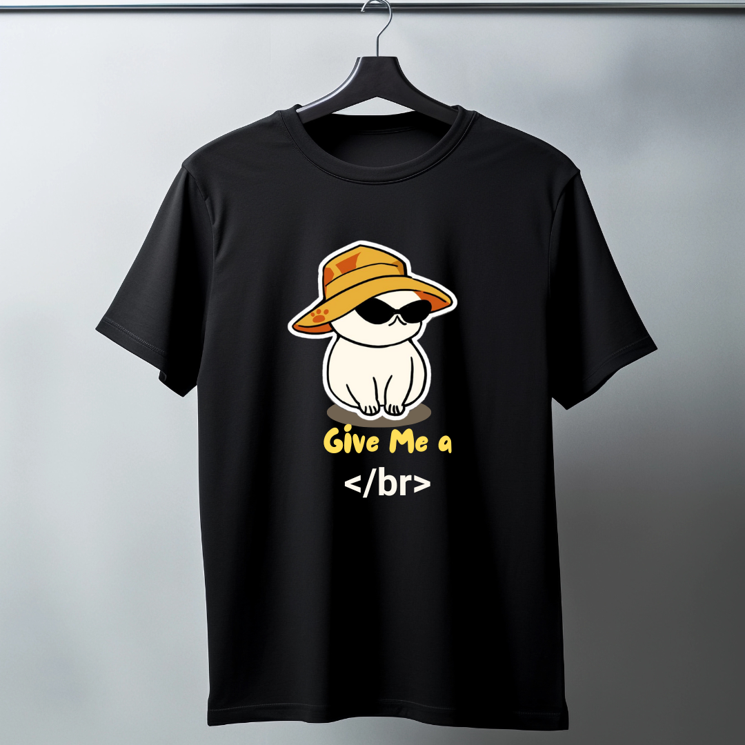 Give Me a Break- Half sleeve graphic t-shirt